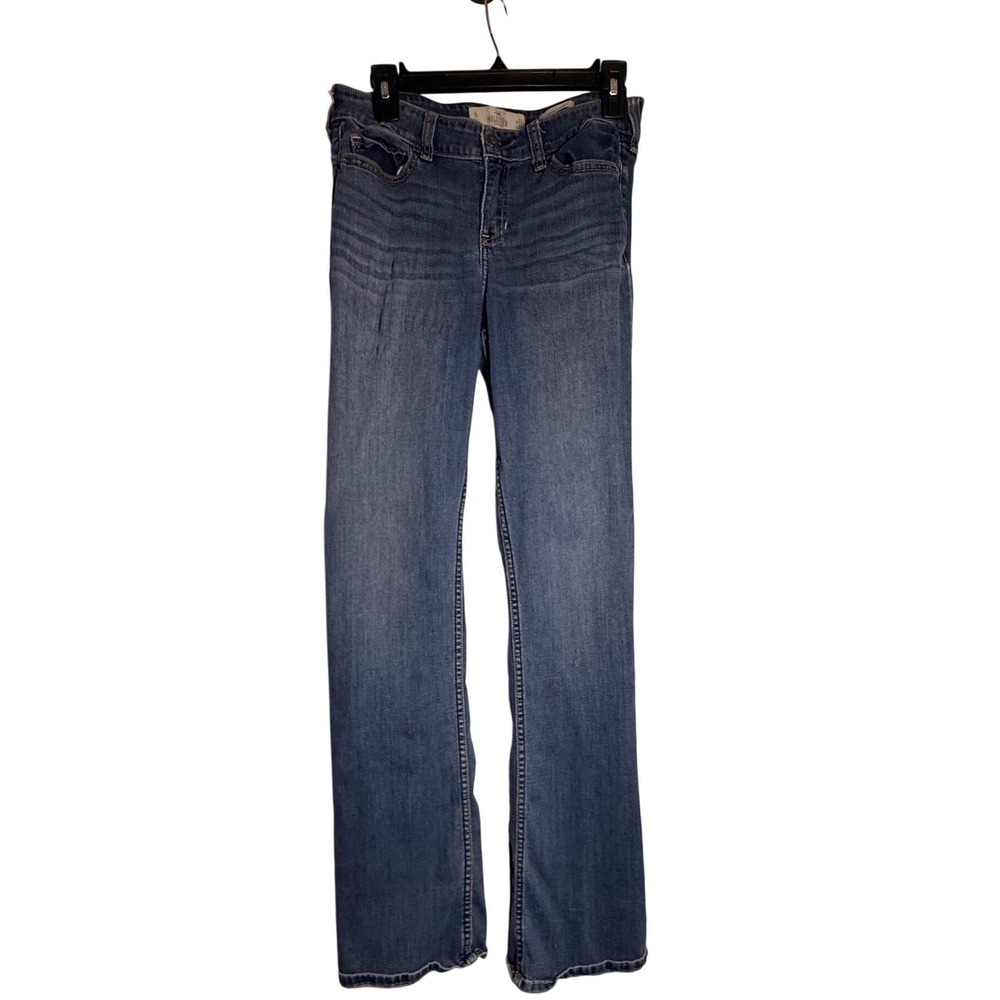 Hollister Low Rise Y2K Bootcut Jeans Medium Wash Denim Size 28 6L